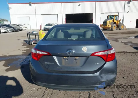 2015 Toyota Corolla Le из США, поврежденный, VIN 5YFBURHE0FP231013